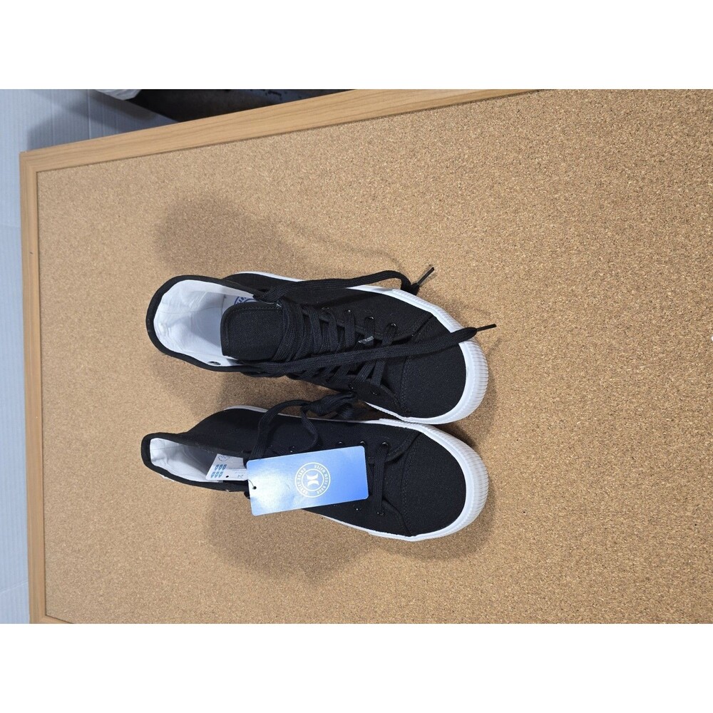 (T0) HURLEY Hamilton Black Canvas Black Men's Size 8 (New with tags)